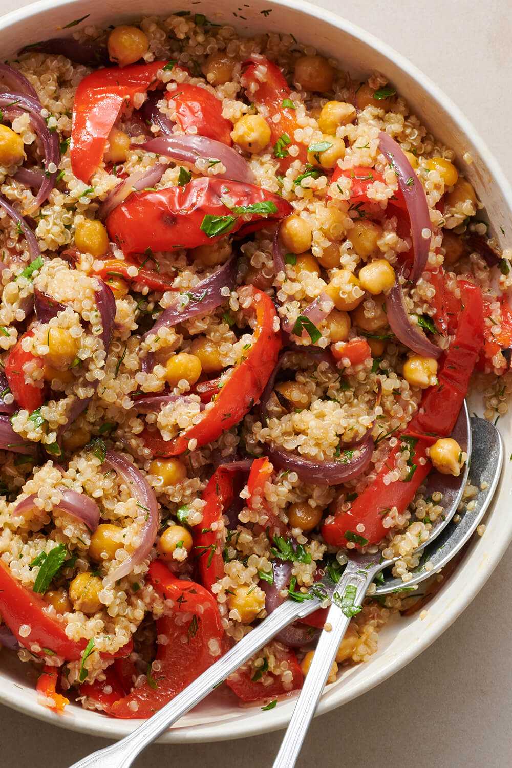Warm Quinoa Salad with Roasted Vegetables
